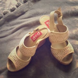 4” wedges. Worn twice